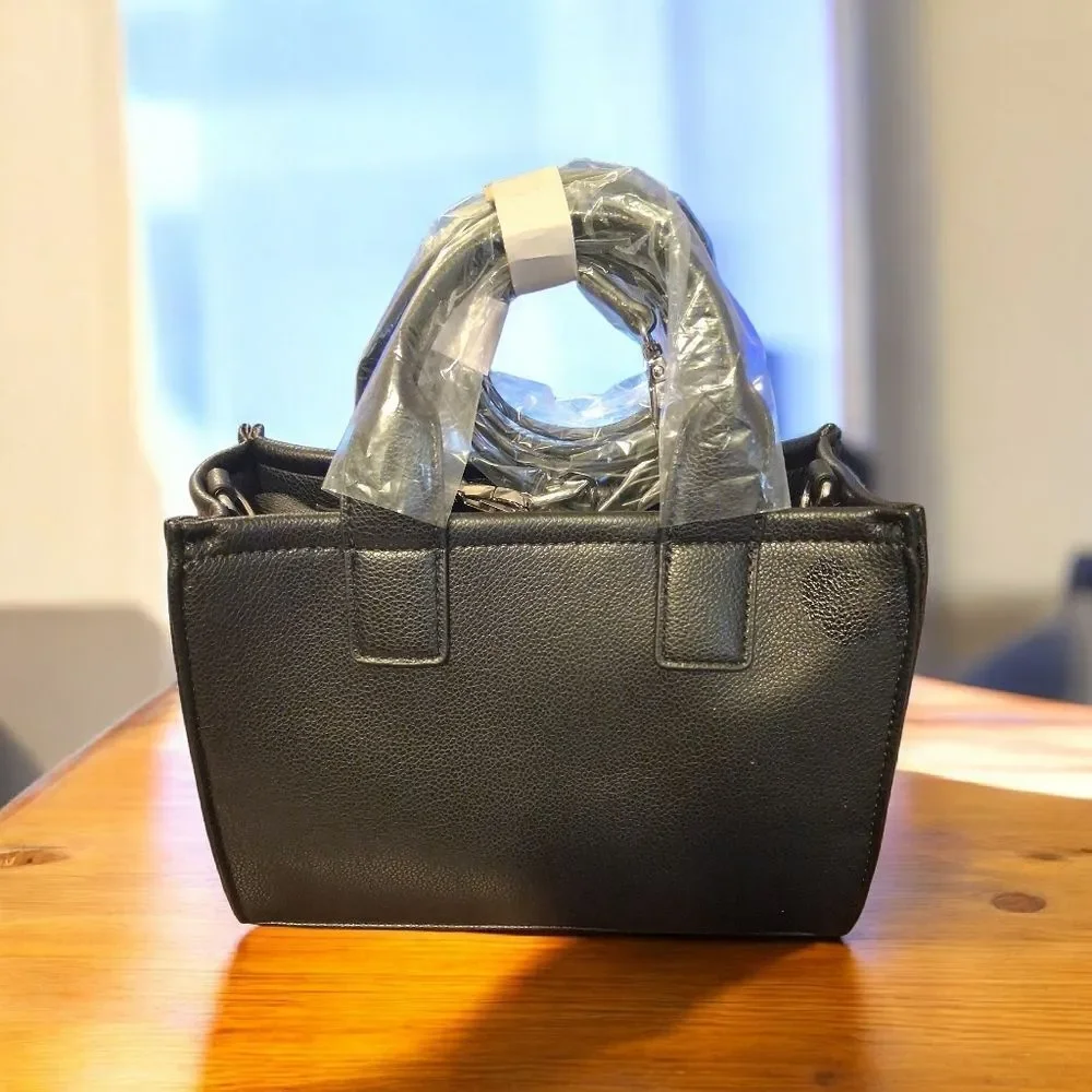CXL By Christian Lacroix Valley Pebble Black Totebag With Strap New With Tags
